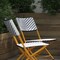 Flash Furniture Navy/White PE Rattan Folding Bistro Chairs, 2PK 2-FV-FWA086-NVY-WHT-GG - alternate 5